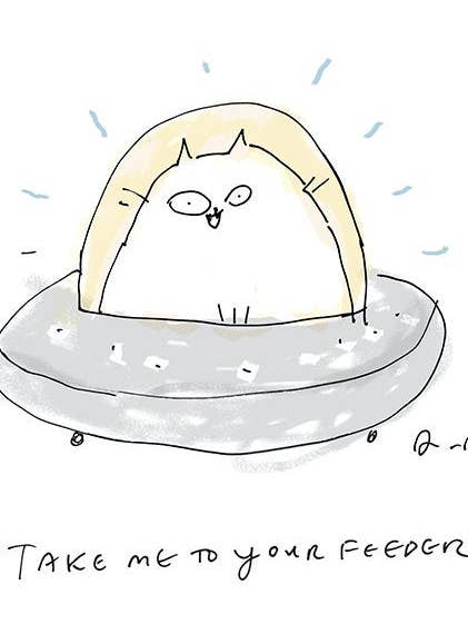 Breng me naar je feeder Art Print voor wholesale door The Dancing Cat