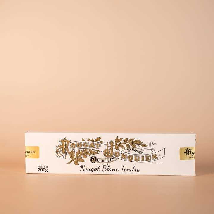 Artisanal Soft White Nougat - 200g for wholesale by Maison Jonquier