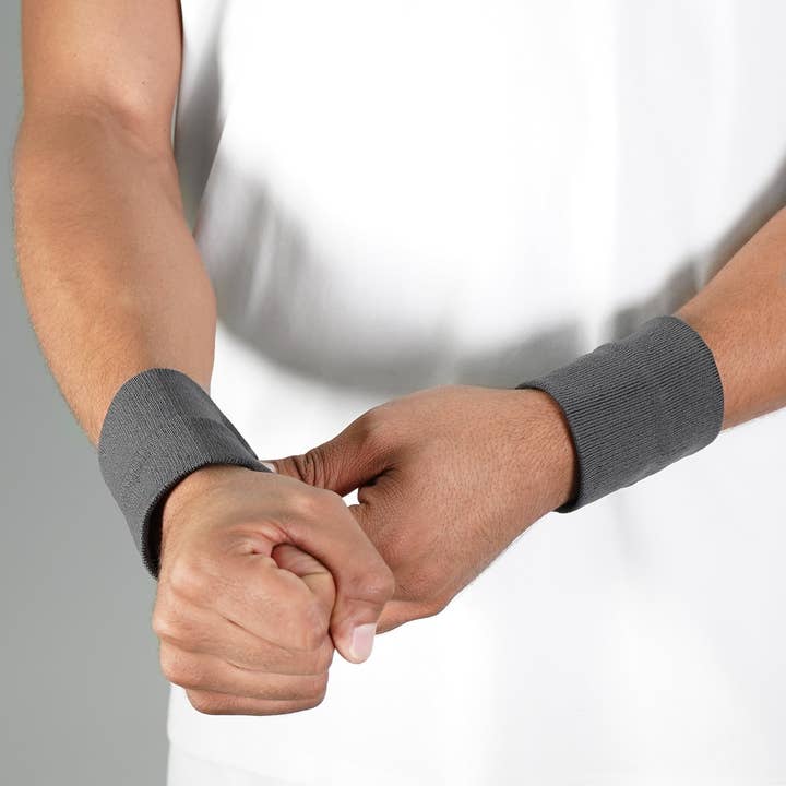 Hue Dark Gray Drip Wristband for wholesale on Faire
