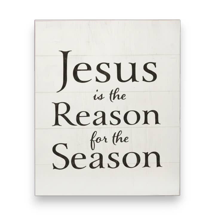 Jesus Is The Reason For The Season™ Wooden Sign for wholesale by JennyGems