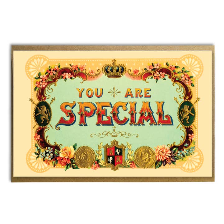 You Are Special ; carte d'étiquette de boîte à cigares unique ; carte pour lui pour la vente par A Zillion Dollars