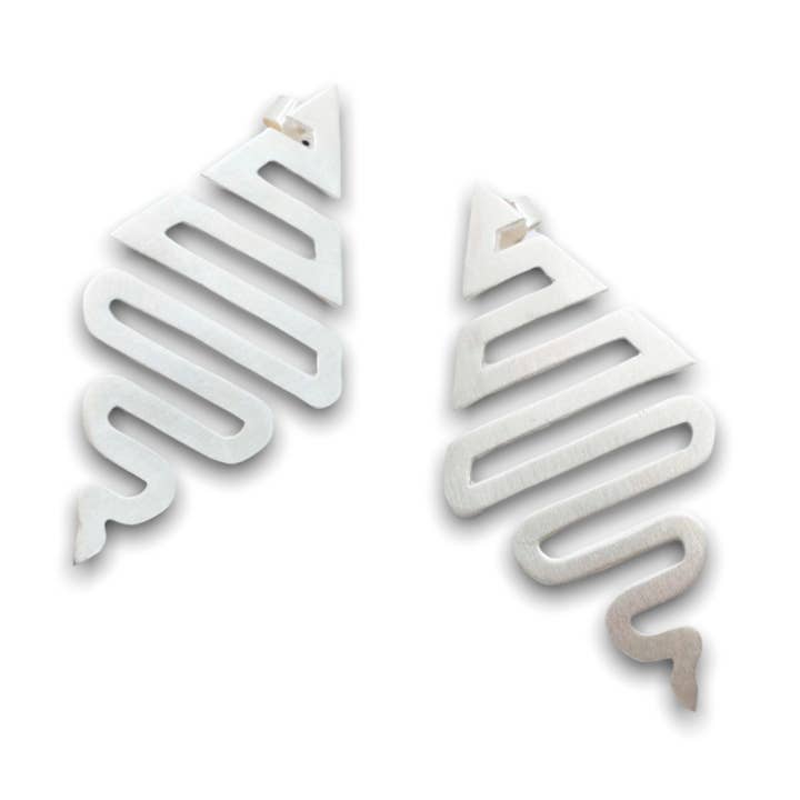 Silberne Schlangenohrringe für den Großhandel von Naya Jewelry