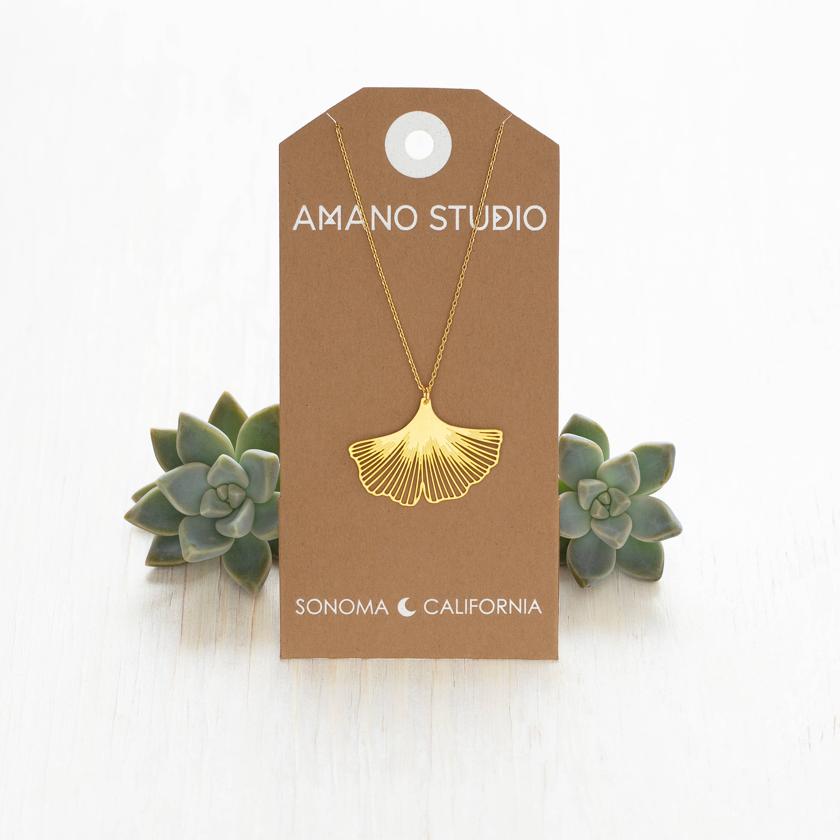 Amano Studio - Wholesale Pendant/Charm Necklace - Ginkgo Leaf Necklace1
