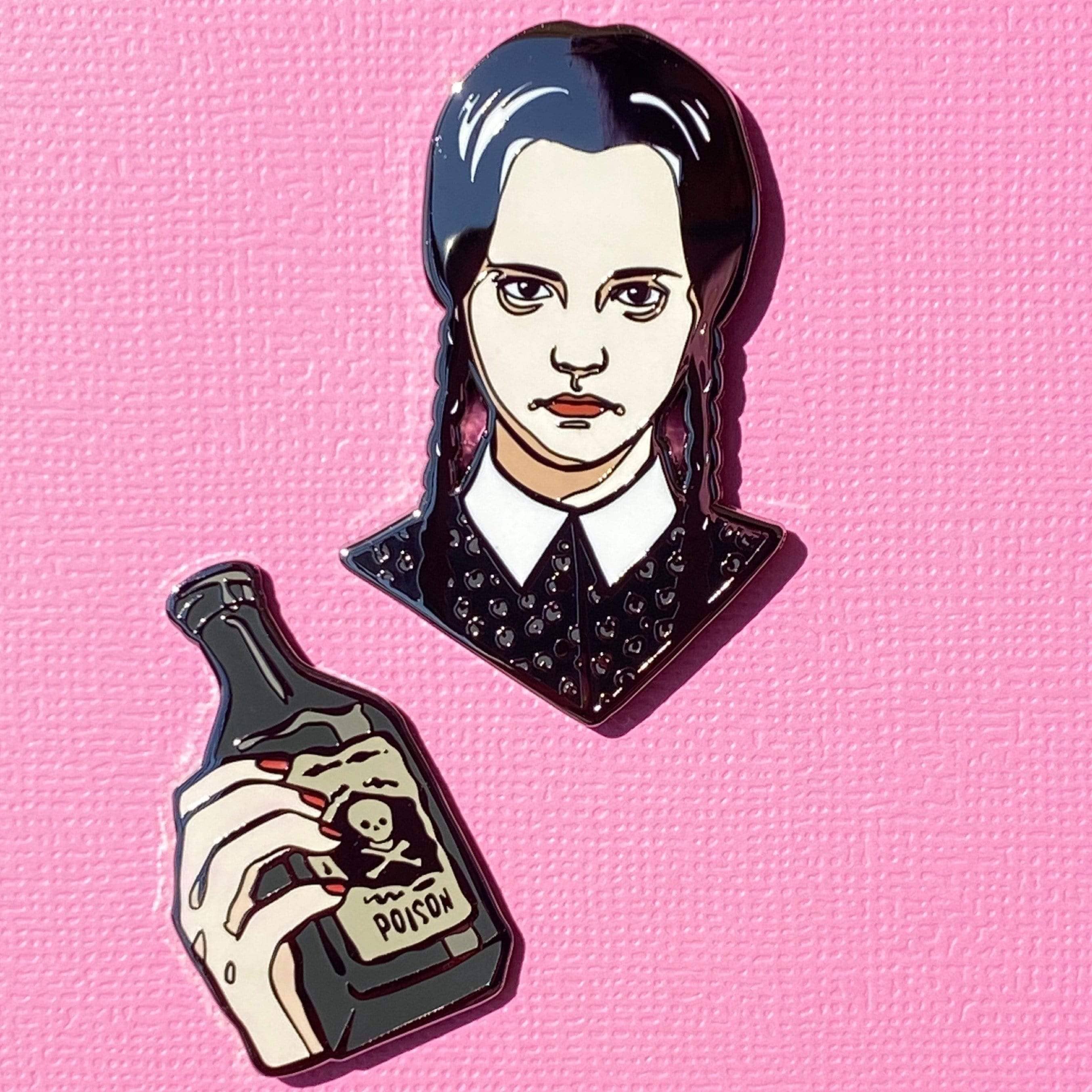 Badmouthed Bruja - Wholesale Lapel Pin/Button - Wednesday2