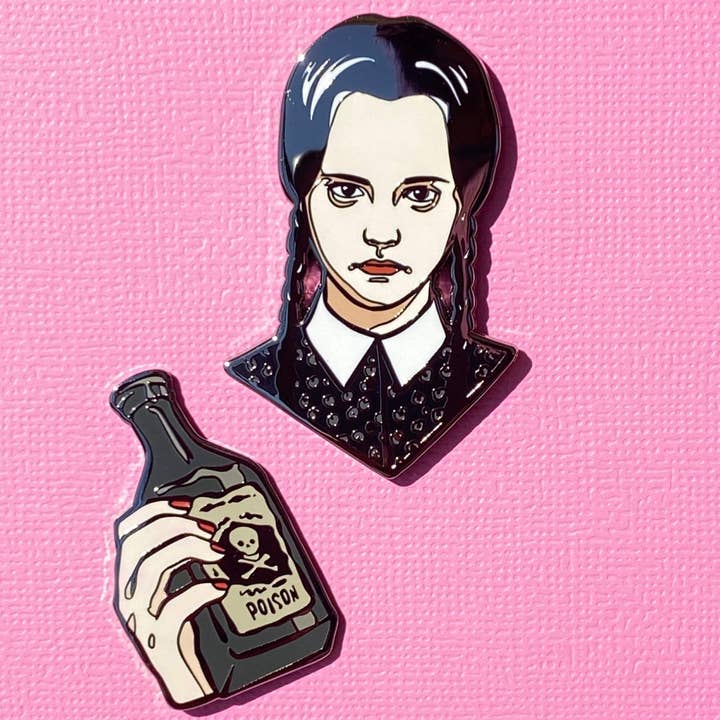 Badmouthed Bruja - Wholesale Lapel Pin/Button - Wednesday2
