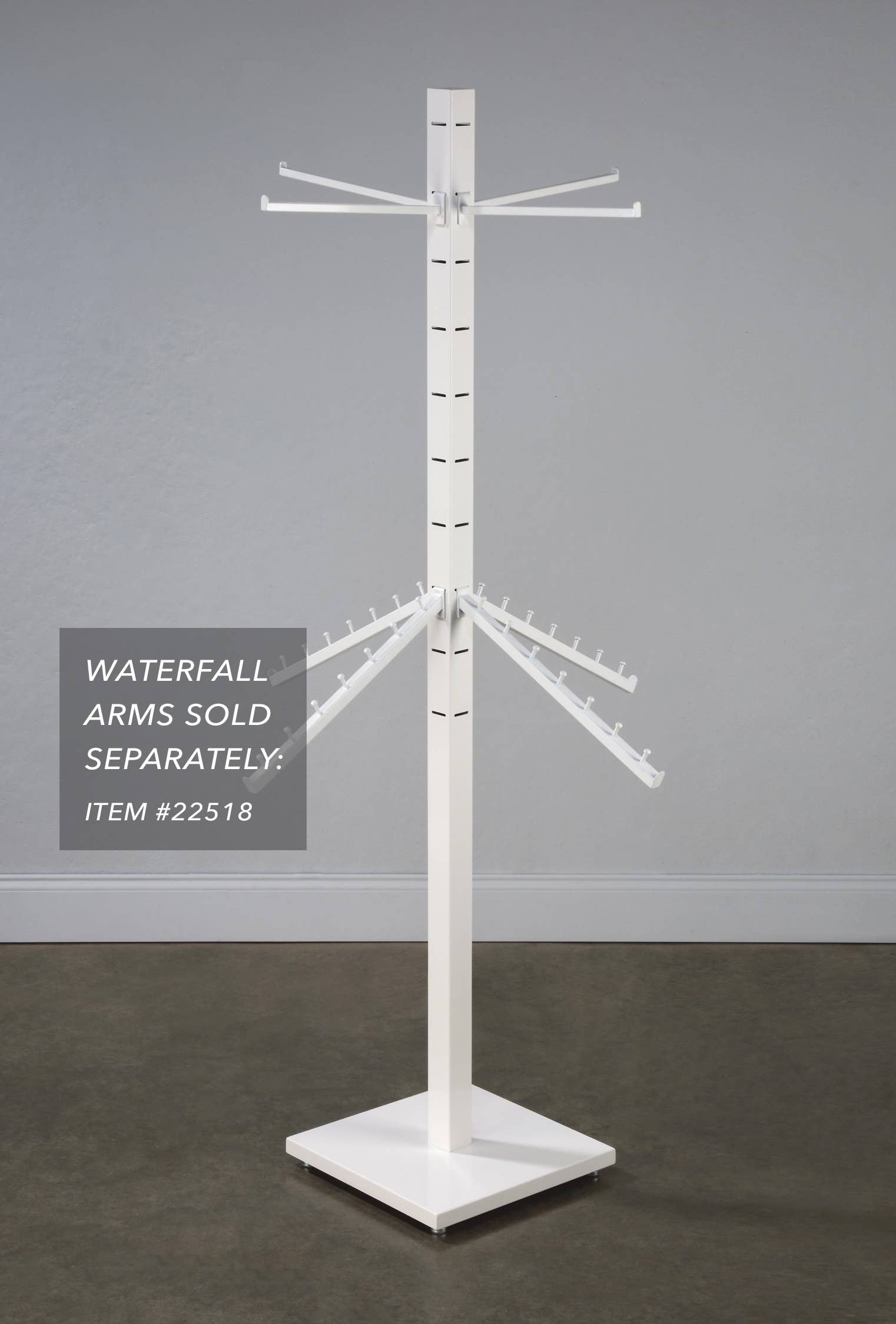 Tripar International - Vente Support/étui pour présentoir - Présentoir sur pied à 4 faces avec 12 bras réglables8