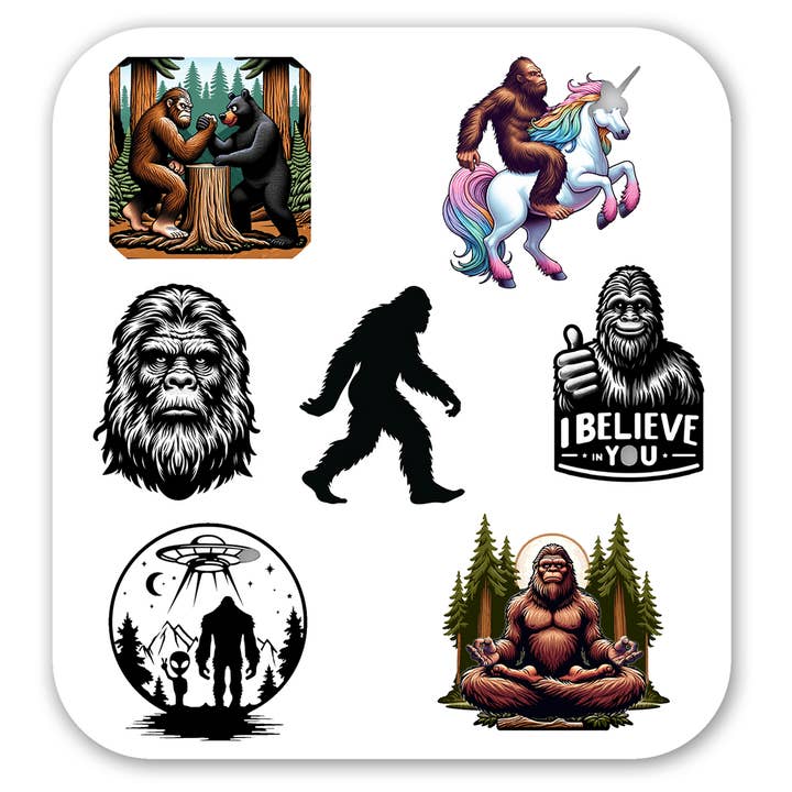 Collection de Sentiers - Autocollant Bigfoot pour la vente par Sticker Atlas