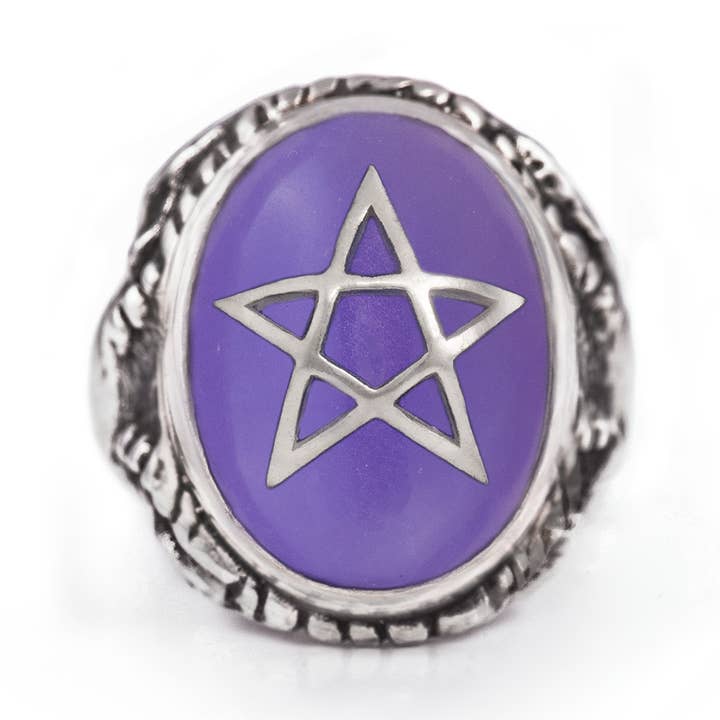 Siberian Amethyst Angel Heart Ring for wholesale by Alex Streeter