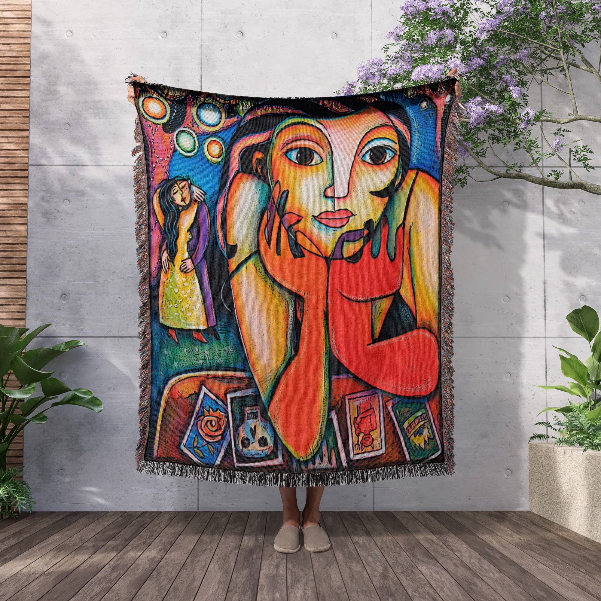 3dRose - Wholesale Throw Blanket - 3dRose, Loteria woman colorful romance dance lottery party, Blanket2