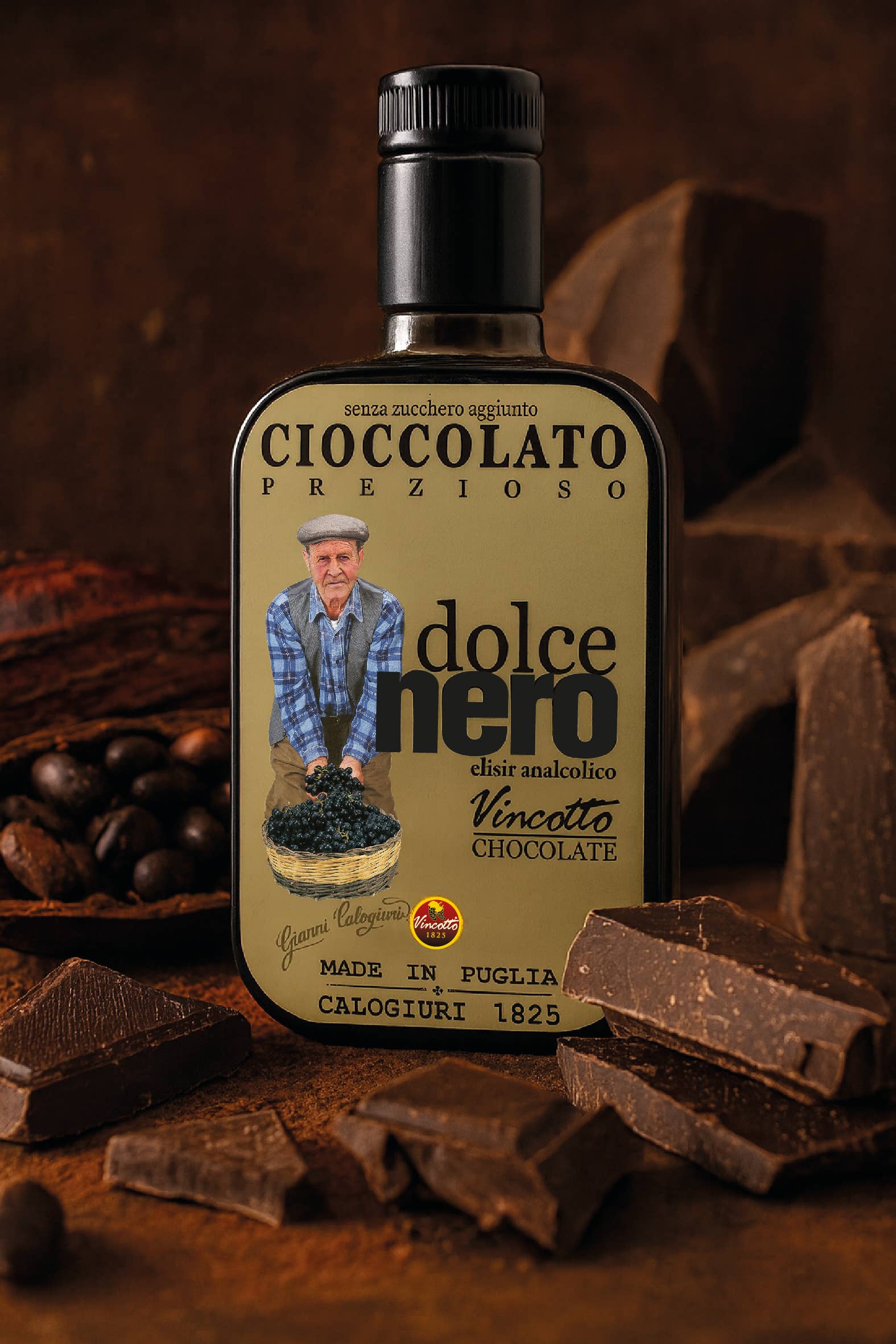 Vincotto Balsamico Gianni Calogiuri Azienda Agricola - Wholesale Chocolate - Precious Chocolate - Dolcenero Vincotto Chocolate1