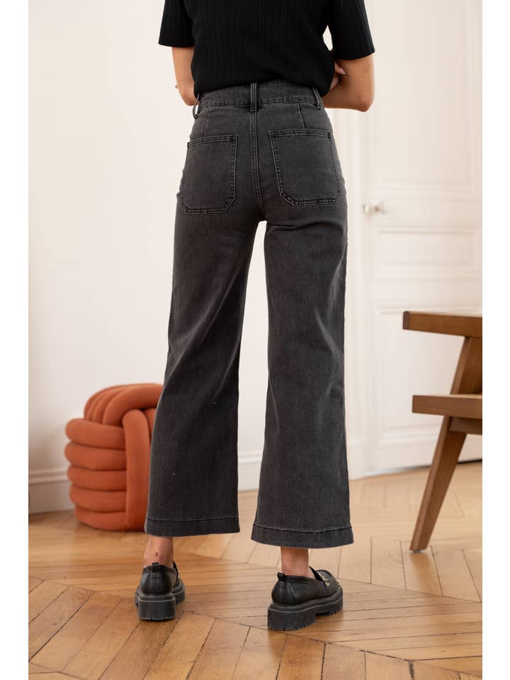 Oraije Paris - Vendita all'ingrosso Jeans - Donna - Jean Violette a campana12