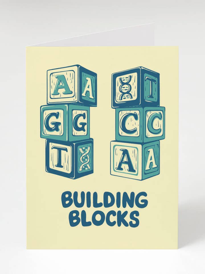 Cartão de Saudação com Blocos de Construção de DNA (Caixa de 6) por atacado de Cognitive Surplus