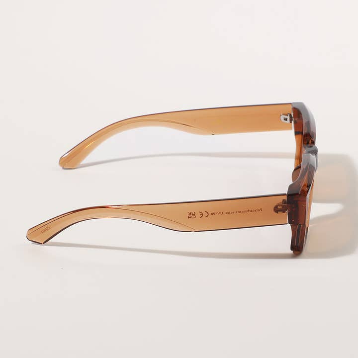 12 ASSORTEREDE FARVER Bred rektangulær form mode solbriller for engroshandel på Faire9