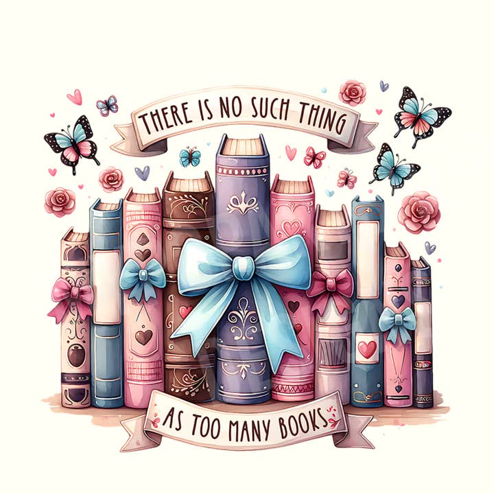 Too Many Books Magnet – 2"x2" for wholesale by Furever Framed