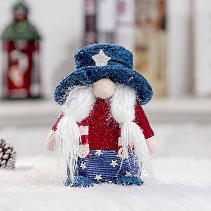 OrnamentallyYou - Wholesale Decorative Figurine - Colonial America Vintage Theme Plush Gnome Set