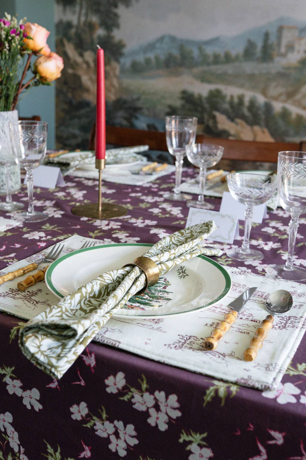 Studio E Bloom - Wholesale Dinner & Cloth Napkin - Botanical Heirloom Dinner Napkins3