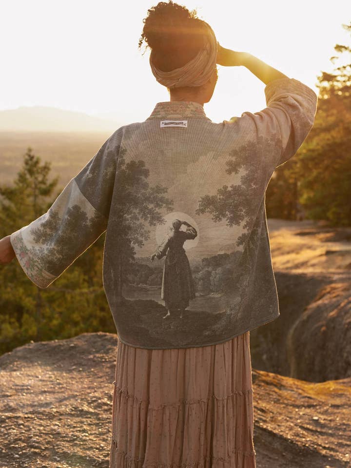 Still I Rise Kimono-jack van fleece met cottage cardigan voor wholesale door Market of Stars (Worldwide)