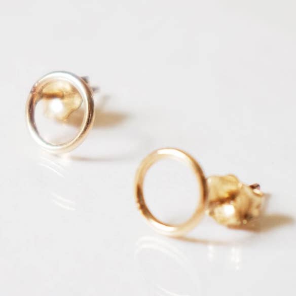 Halo Circle Stud Earrings for wholesale by Becky's Jewellery Boutique