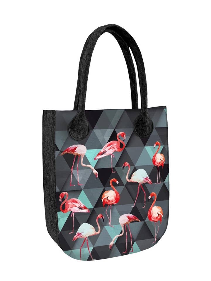 Cabas Bertoni City Line Anthracite Flamingo pour la vente par IngrossoBertoni by INCI Srl