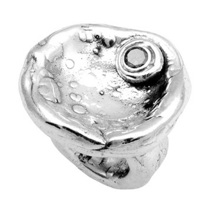 BAGUE SOLITAIRE EN ZIRCONE pour la vente par Plata Pura Joyas