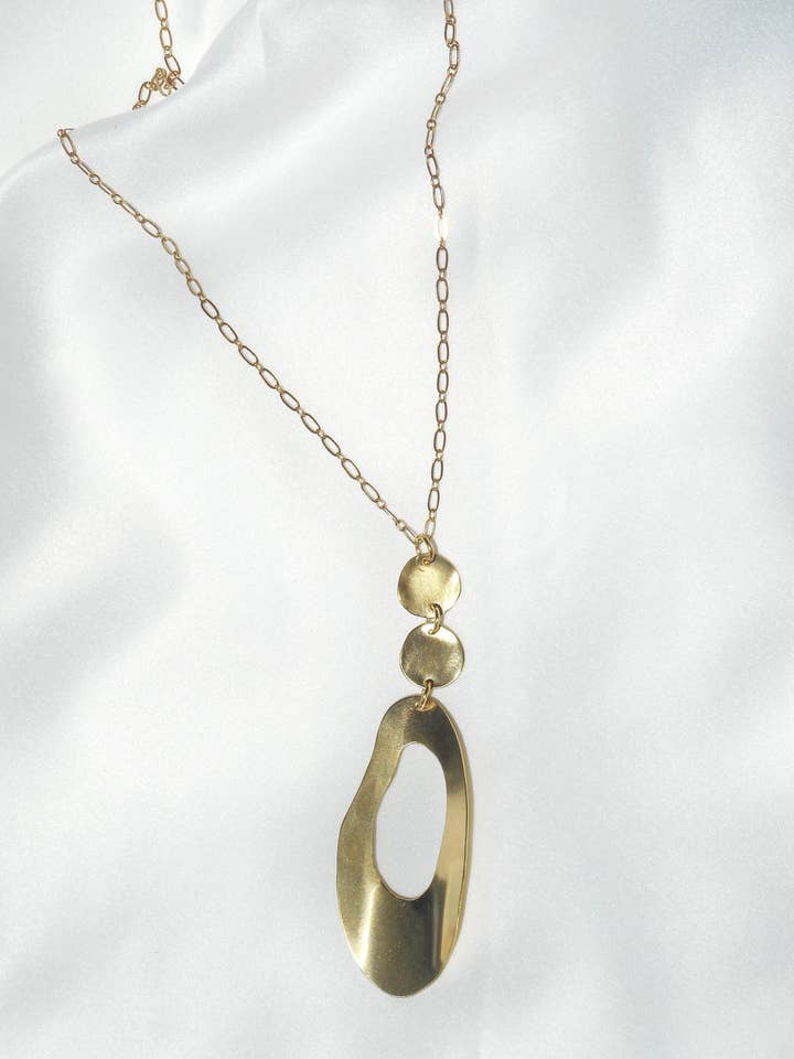 Collar de cadena circular para venta al por mayor de Dos Pinceles