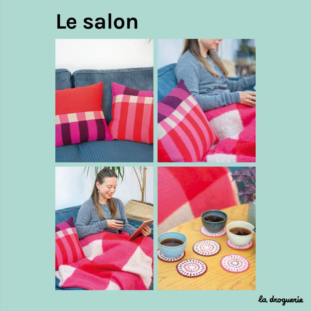 LA DROGUERIE – wholesale Bok - Vuxen – Gör-det-själv stickbok "Inomhusstickning"2