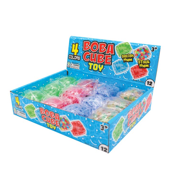 Geddes - Wholesale Squishy Toy - Kids & Baby - BOBA CUBE TOY 12/DSP