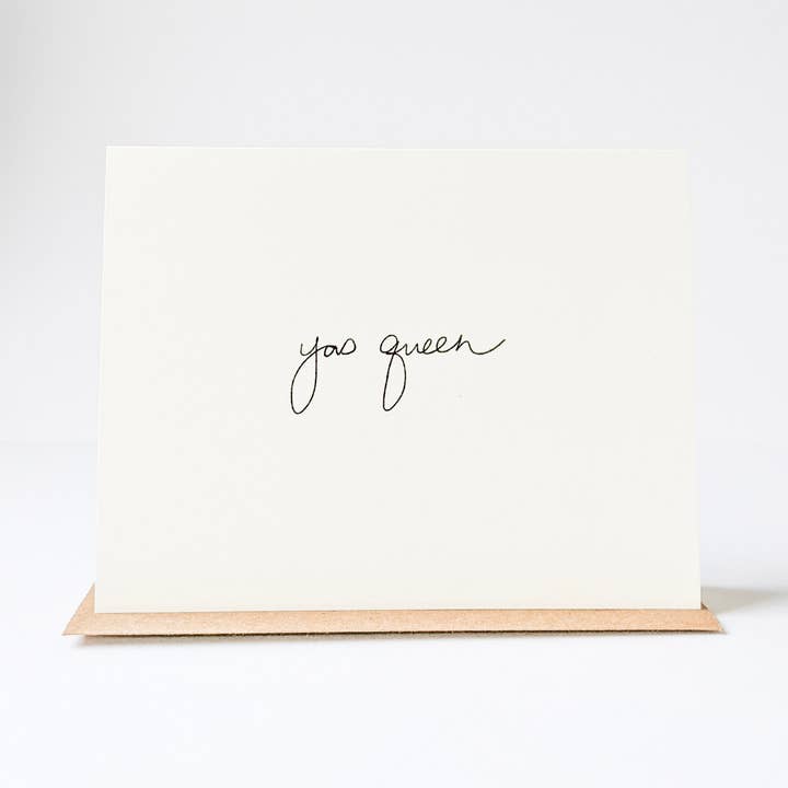 Cartão Yas Queen por atacado de under the stairs paper co.