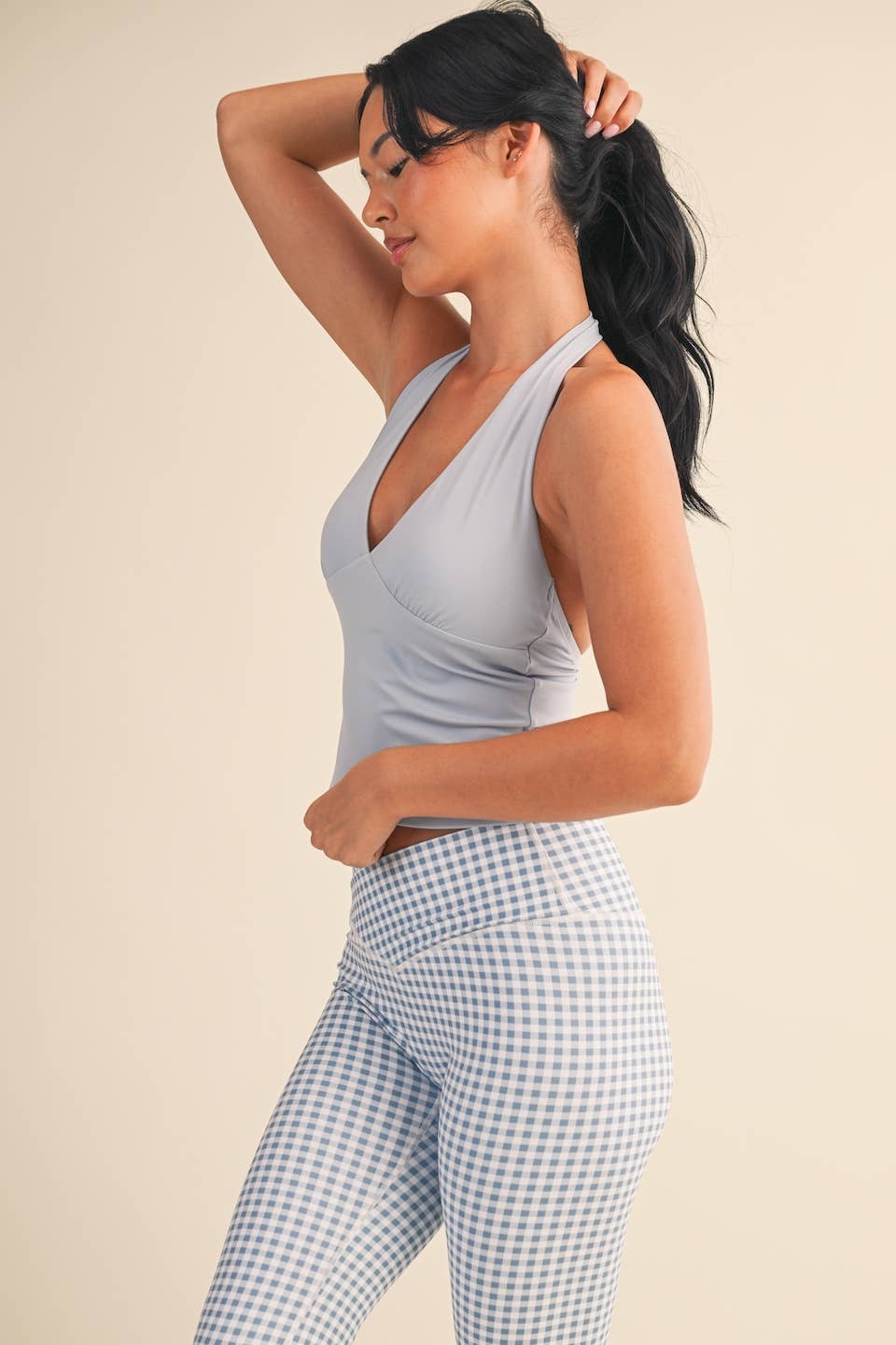 KIMBERLY C - Wholesale Athletic Top - Women's - Plunge Halter Tank37