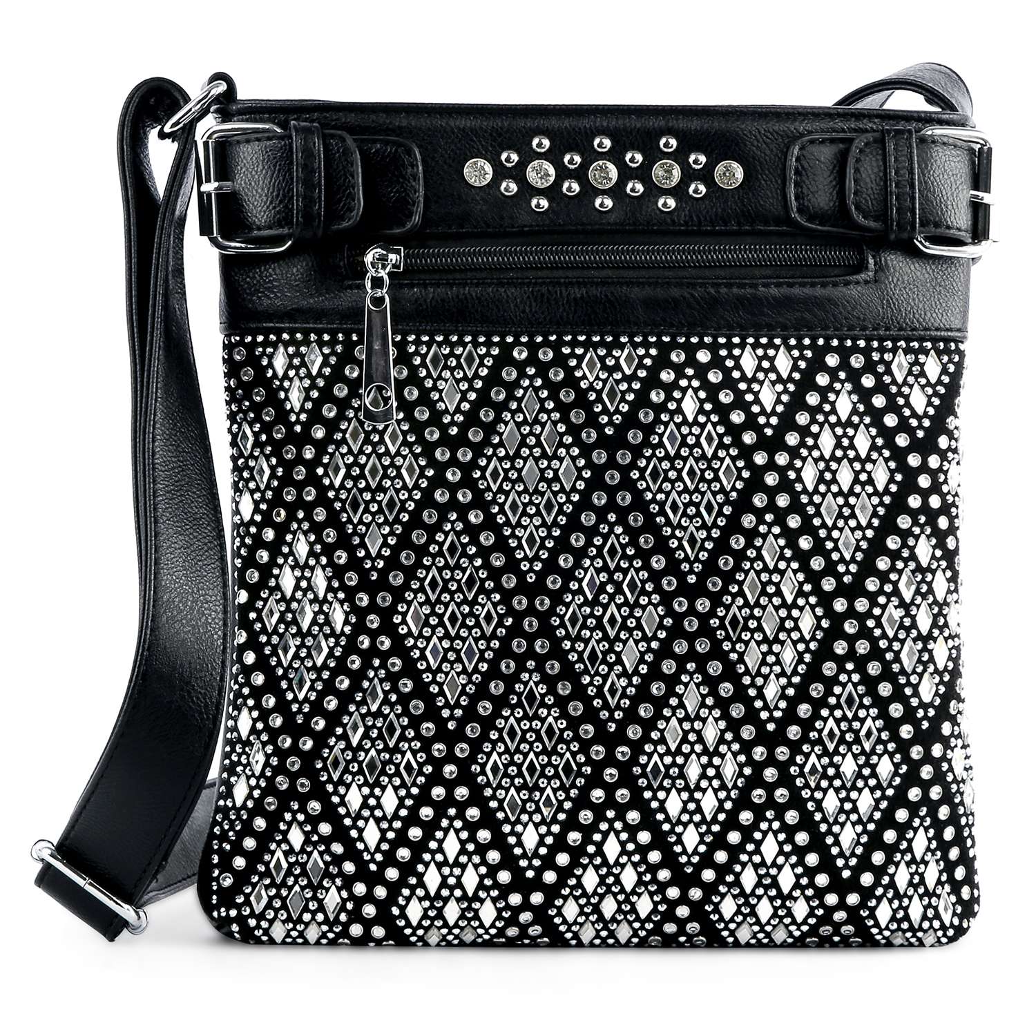 Handbag Express – Engroshandel Crossbodytaske - Dame – Diamond Bling Crossbody Slynge0