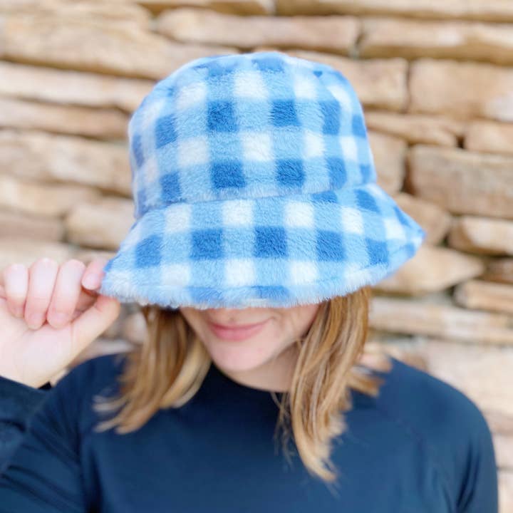 Ellison+Young - Wholesale Vissershoedje - Dames - Supergezellige geruite bucket hat