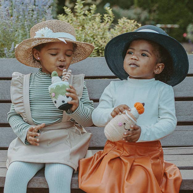 PebbleChild USA – wholesale Stuffed/plush toy – Kids & baby – Friendly Plush Matcha Latte - Green Tea2