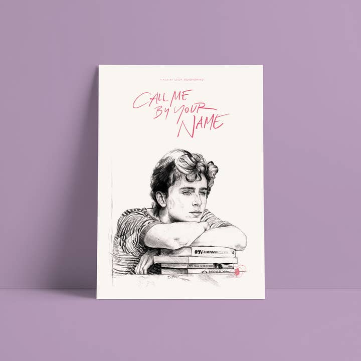 Movie illustrations - Poster - Call me by your name for wholesale by Belén Diz Juncal
