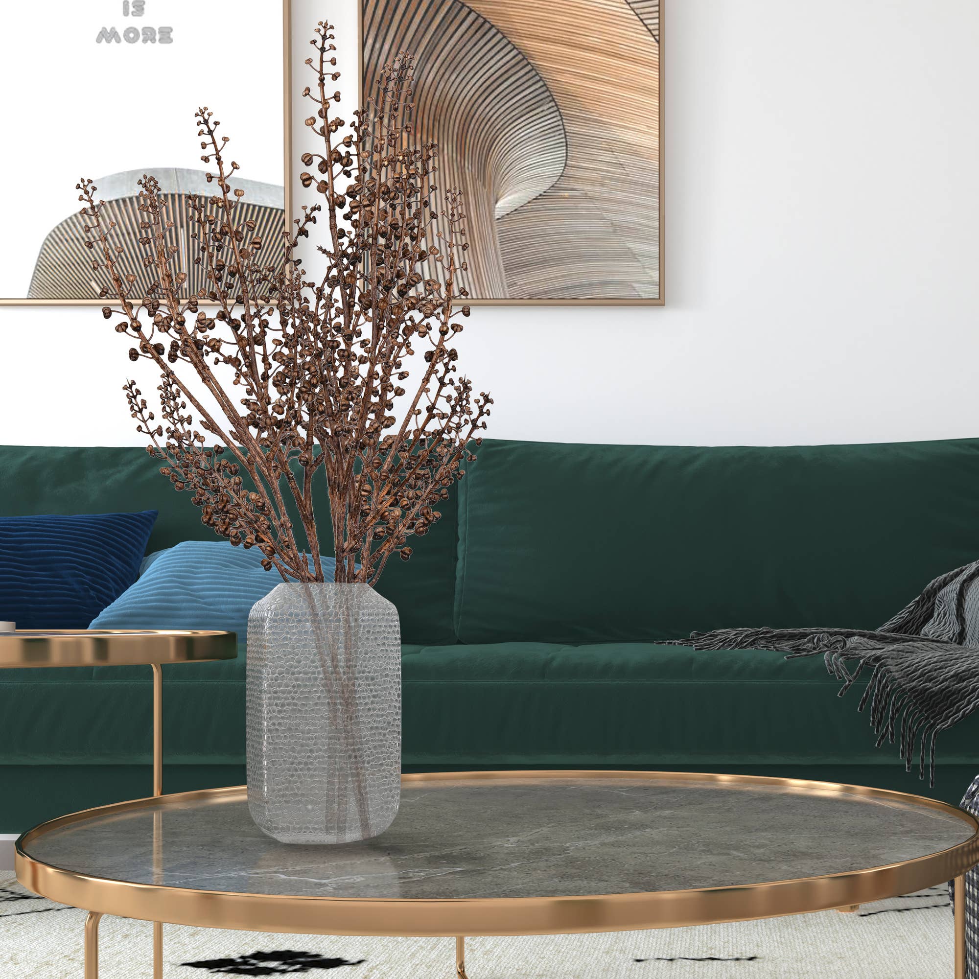 Vickerman 27" Brown Berry Spray 4/pk for wholesale on Faire3