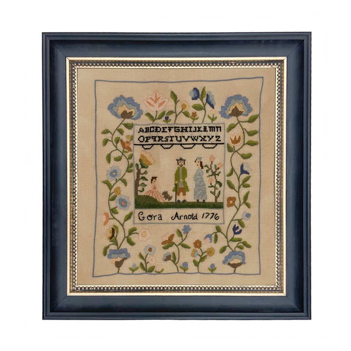 Madison Bay Co. - Historical Home Decor Reproductions - Wholesale Art Print - Cora Arnold Needlepoint Sampler Vintage PRINT0