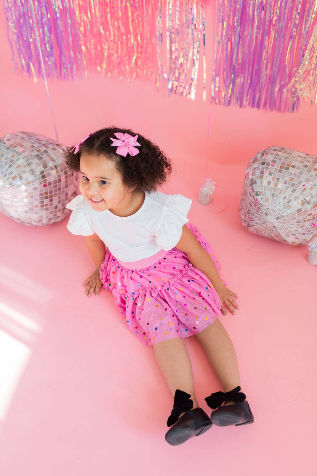 Ollie Jay - Wholesale Skirt - Kids - Confetti Tulle Skirt in Pink2