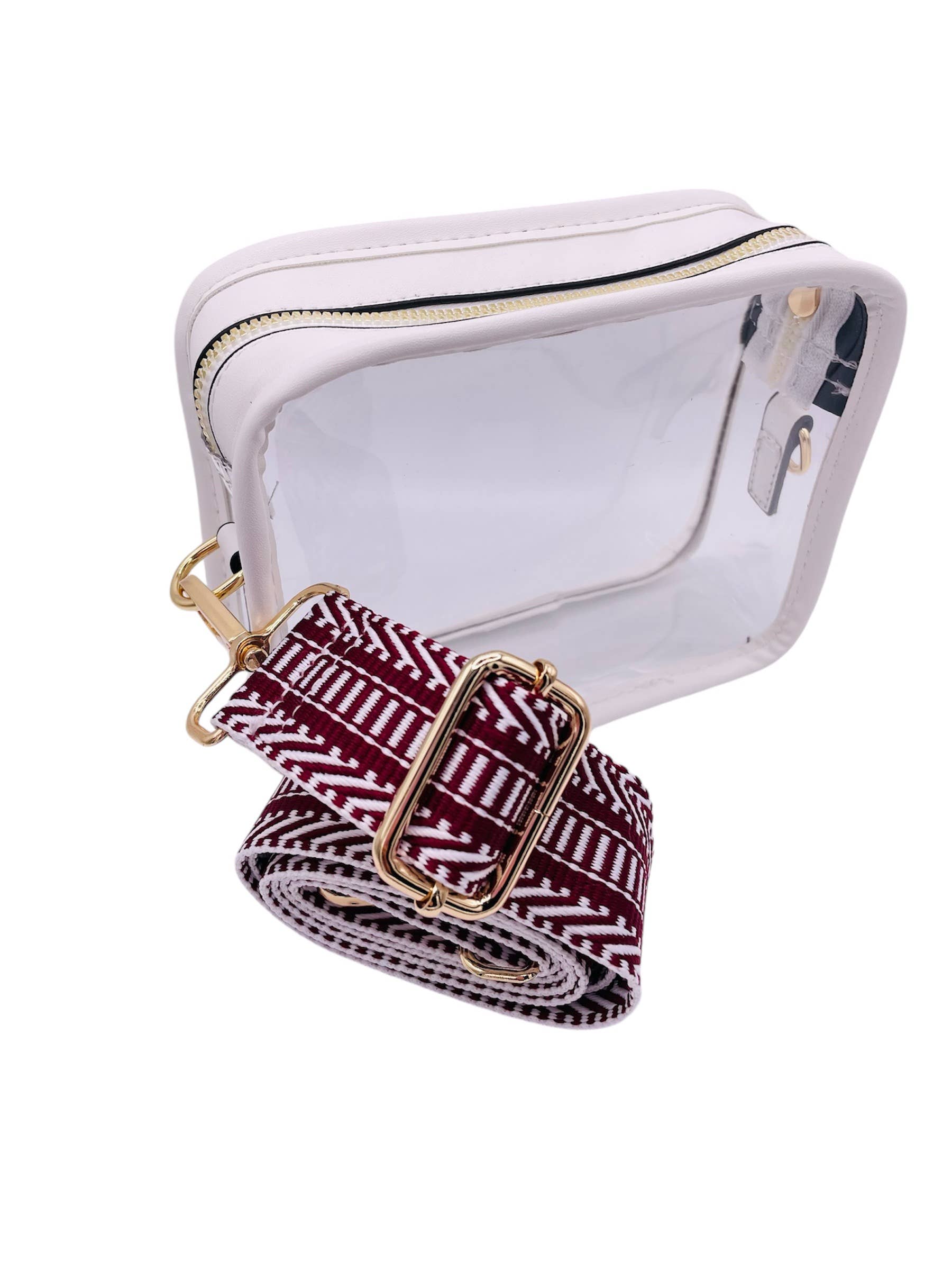 Adelia, LLC - Wholesale Bag Strap - Unisex - Texas A&M University Aggies Maroon and White Bag Strap4
