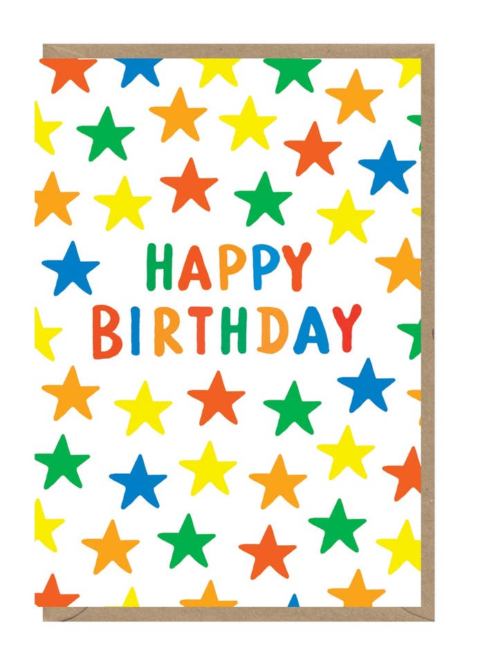 Biglietto di auguri con stelle per la vendita all'ingrosso da parte di Earlybird Designs