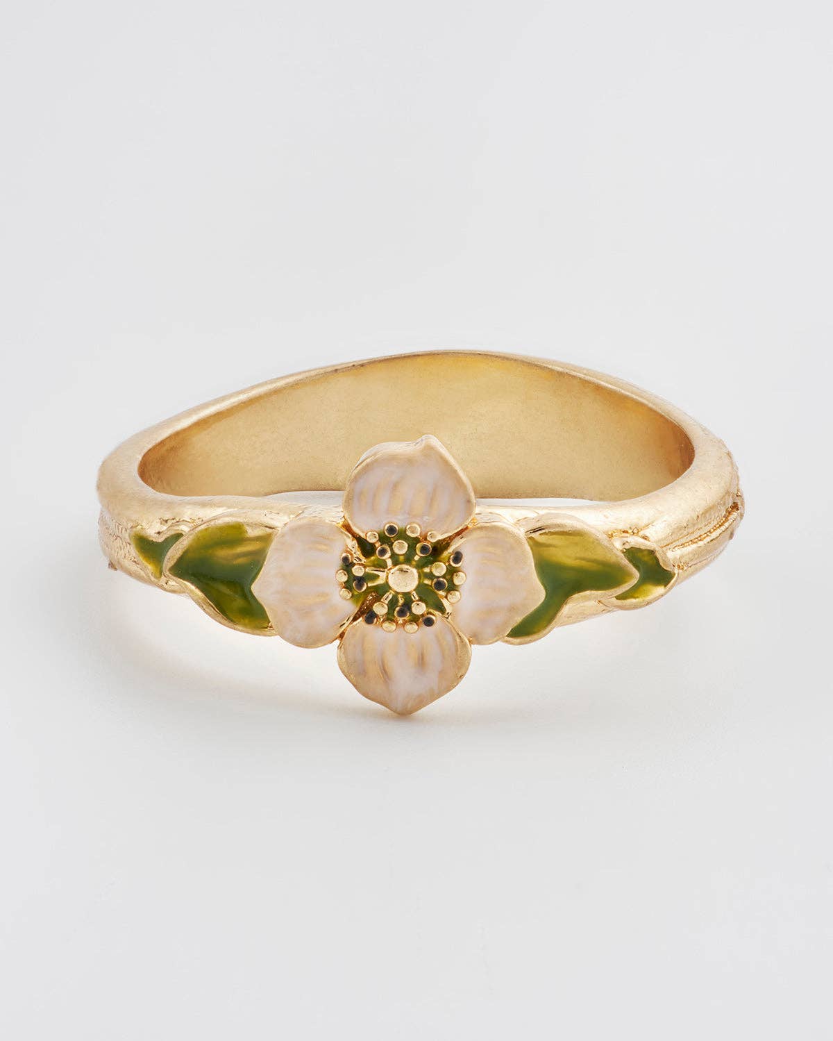 Fable England – wholesale Band/Stackad Ring – Poppy Anemone Guld Ring3
