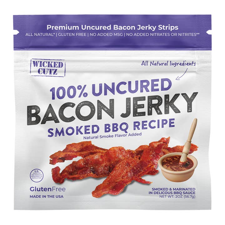 Smoke BBQ Recipe Bacon Jerky for wholesale by Wicked Cutz