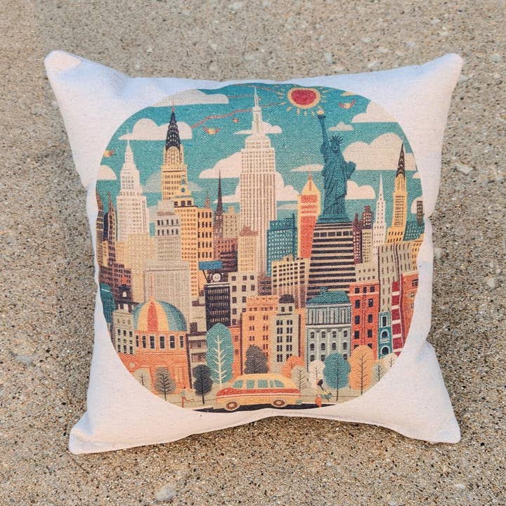 Favorite Places Tiny Pillow- New York for wholesale by Desmond Brown