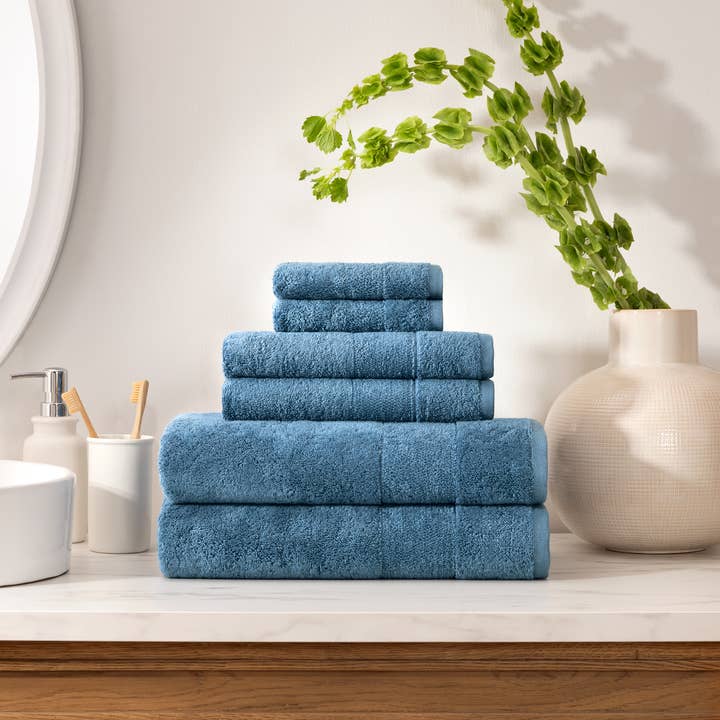 Arkwright Home - Wholesale Towel Set - Aston & Arden Turkish Cotton 6pc Towel Set- CASE of 6 Sets