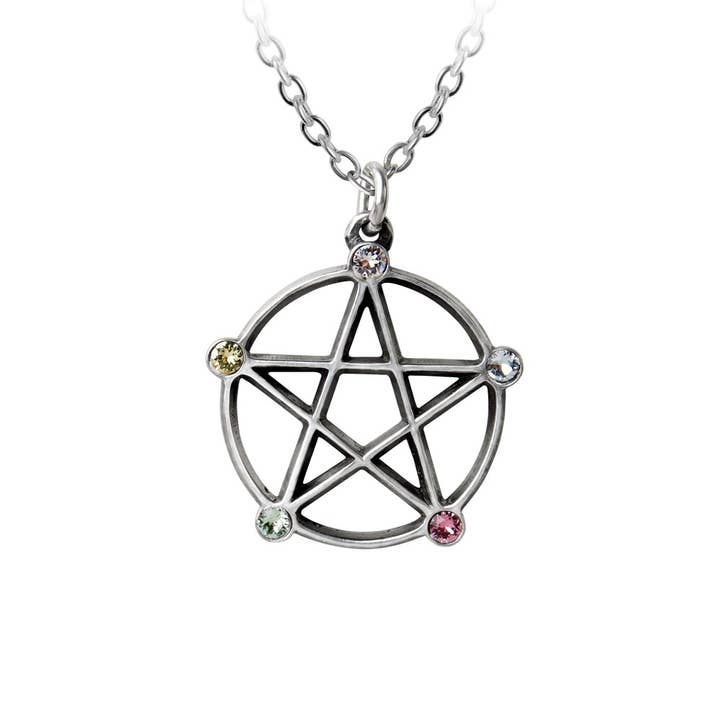 Wiccan Elemental Pentacle (Pendant) for wholesale by Alchemy Of England (Alchemy USA Distributor)