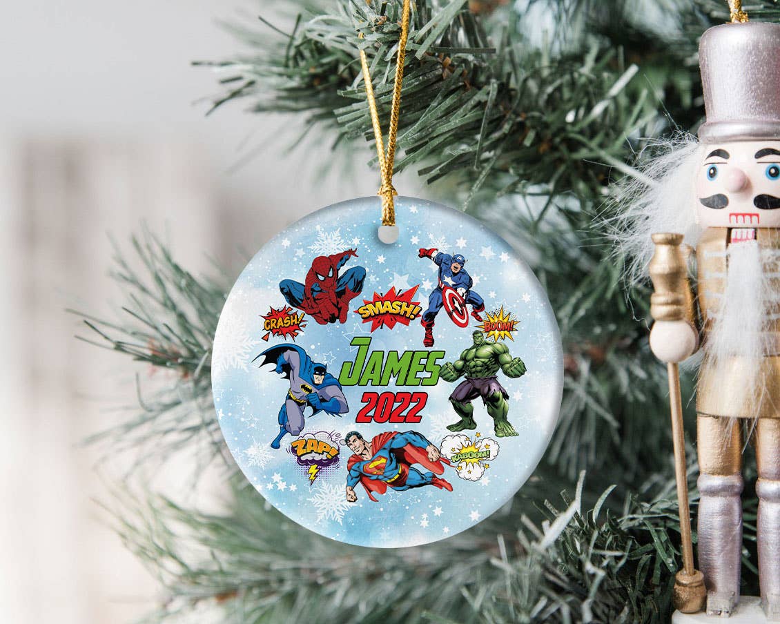 TMLECOM LTD – wholesale Ornament – Personalized Marvel DC Superhero Ornament, Marvel Avengers2
