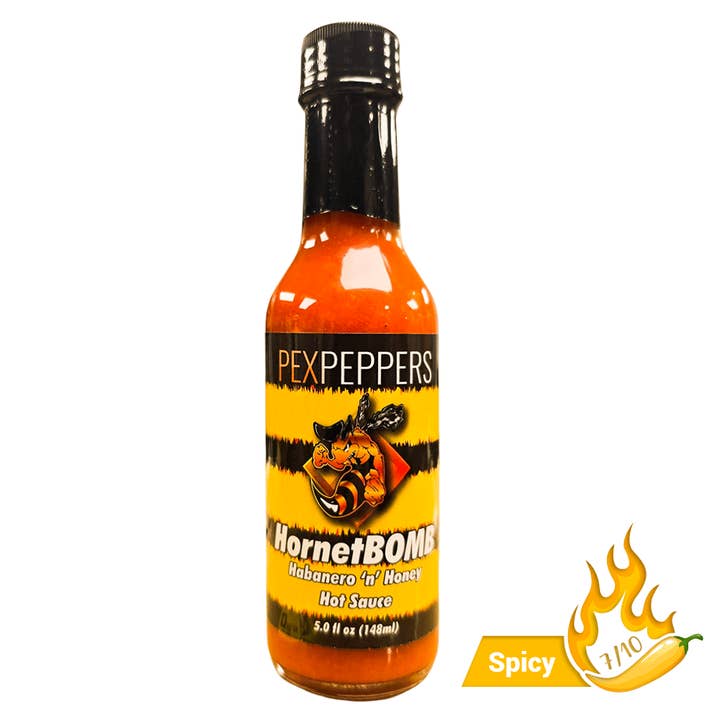 HornetBOMB Habanero Hot Sauce for wholesale by PexPeppers