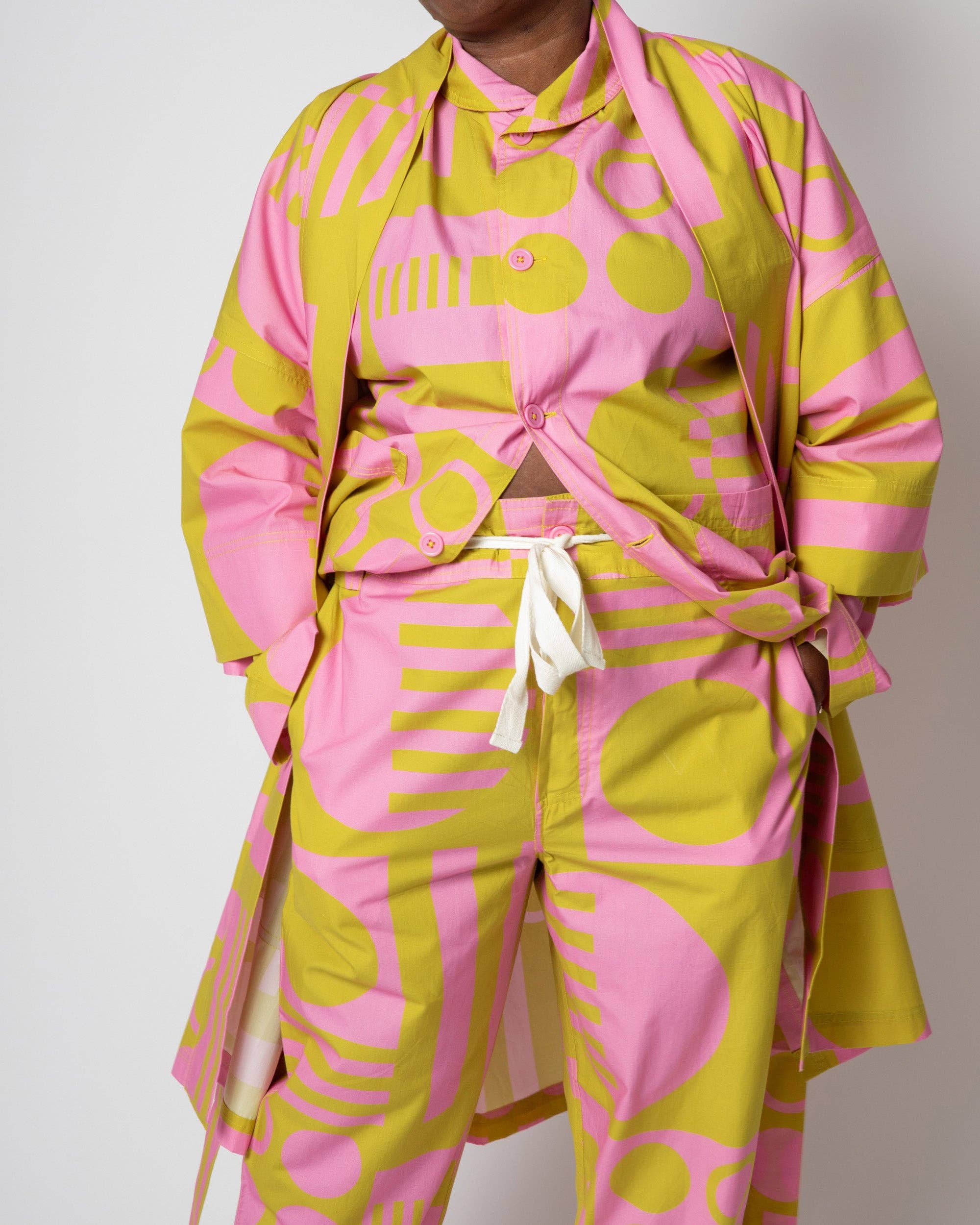 Irregular Sleep Pattern – wholesale Robe – Women's – Paradox Robe in Wasabi2