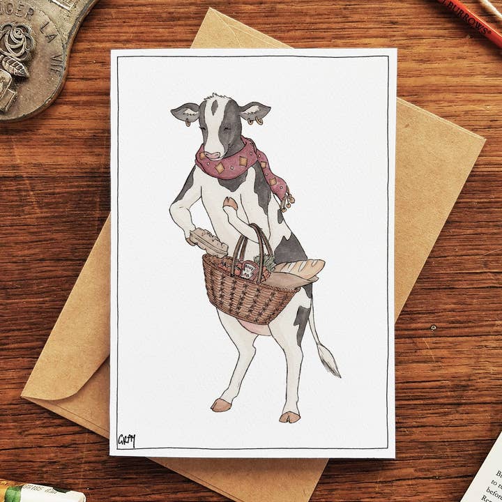 The Morning Shop - Greeting Card for wholesale by Erlenmeyer Art