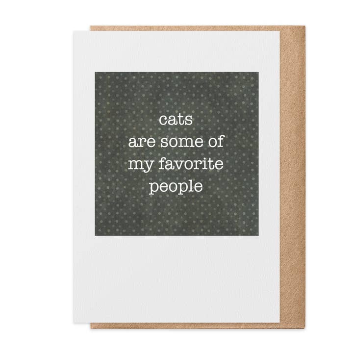 Tarjeta de felicitación Cats Favorite People para venta al por mayor de Paisley & Parsley