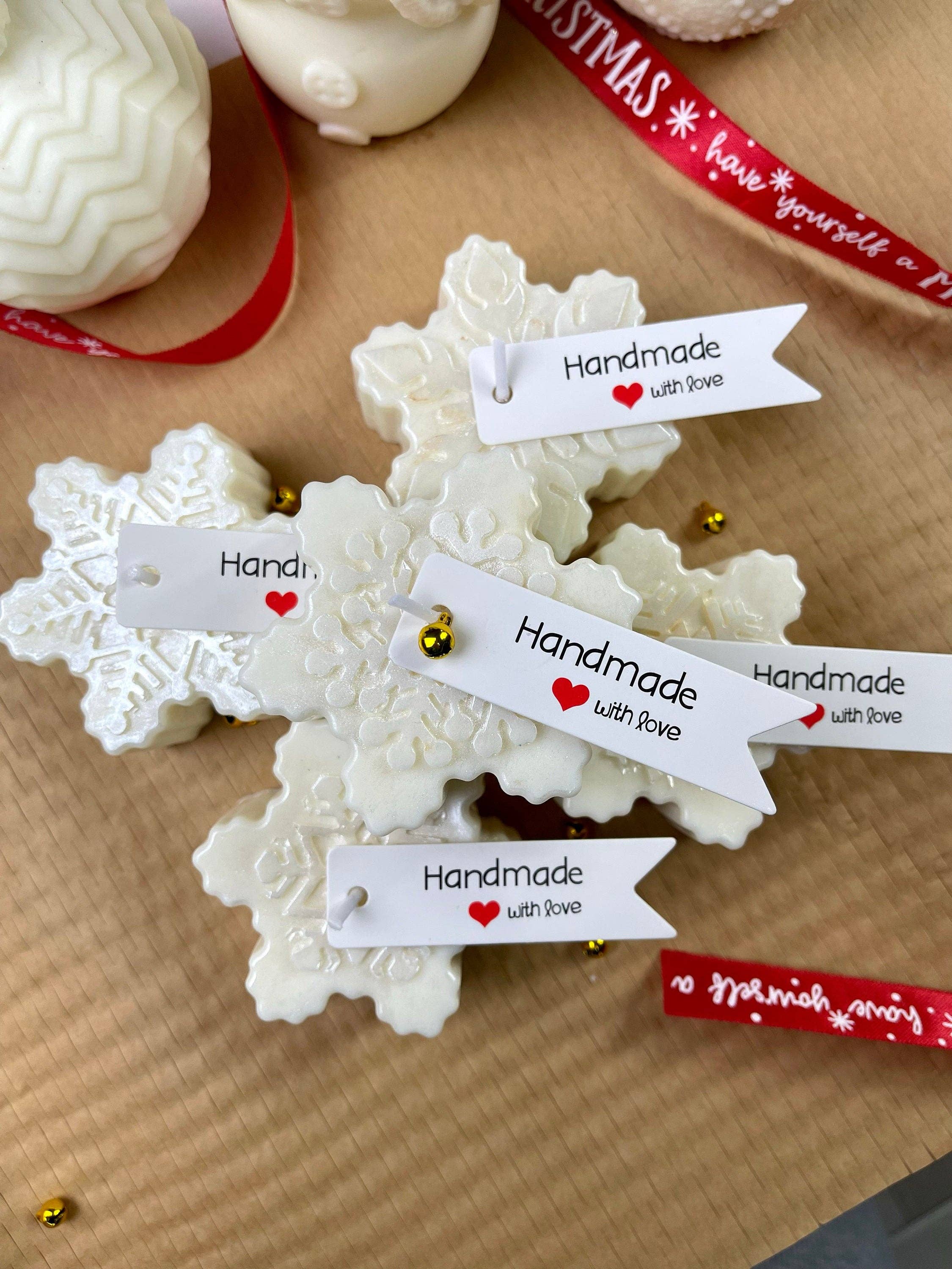 MySunshineCandless - Vente Bougies originales - BOUGIE SNOWFLAKE | Petite bougie de Noël pour les fêtes d'hiver3