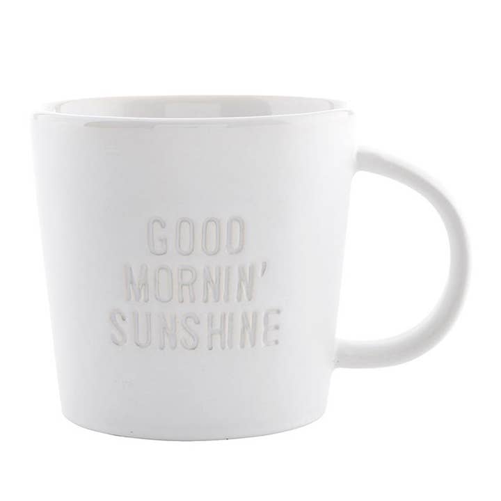 Face to Face Ceramic Coffee Mug - Good Morning Sunshine for wholesale by Santa Barbara Design Studio by Creative Brands